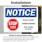 Signmission Stop Spread Of Flu, 7 in W x Rectangle, Vinyl Decal OS-2PACK-NS-D-57-25564 - alternate 5
